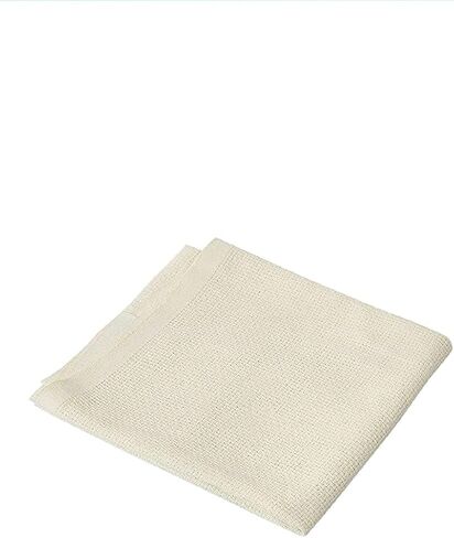 Embroidery Cross Stitch Matty Soft Fabric Cloth (Cross Stitched Aida Needle Work Fabric) 34 Inches Width (8 Count Soft) - (5 Meters, Cream/Off White) in Saudi Arabia