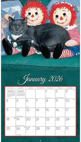 تقويم حائط LANG Love Of Cats 2025 (25991001926) in Saudi Arabia