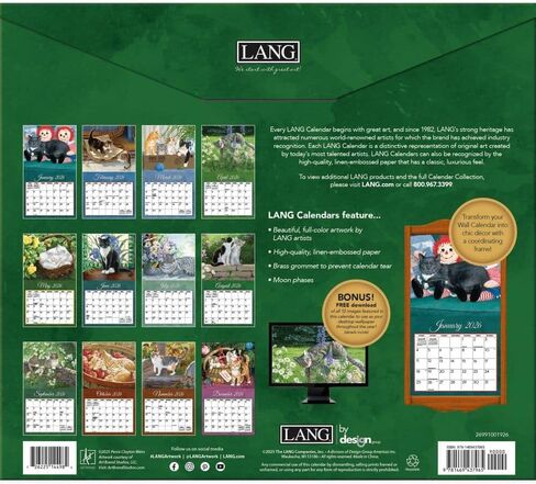تقويم حائط LANG Love Of Cats 2025 (25991001926) in Saudi Arabia