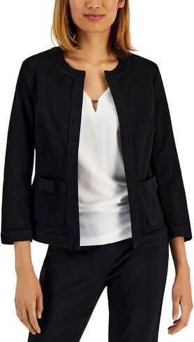 Kasper Women's Plus Size Framed Jacket with Patch Pockets in Saudi Arabia