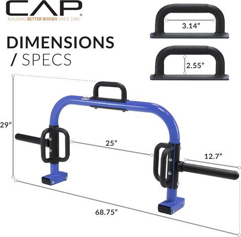 بار CAP Barbell Deluxe Open Trap Bar، Hex Bar، Shrug Bar، Deadlift Bar للأطباق الأولمبية والقياسية - أسود in Saudi Arabia