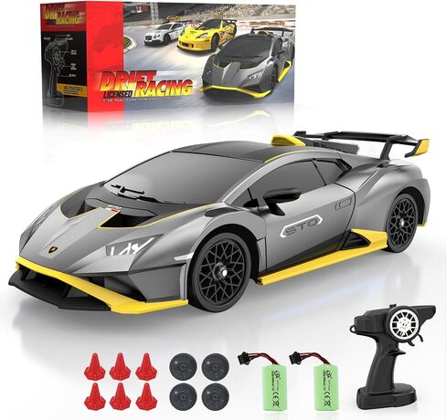 سيارة Lamborghini جهاز التحكم عن بعد للبنين 4-7 ، 1:18 SCALE الرسمي المرخصة سيارة لامبورغيني سيارة ، 2.4 جيجا هرتز RC ألعاب السيارات للبالغين الأولاد 8-12 أفكار هدايا عيد ميلاد الأطفال ، CARS RC (Orange) in Saudi Arabia