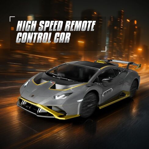 سيارة Lamborghini جهاز التحكم عن بعد للبنين 4-7 ، 1:18 SCALE الرسمي المرخصة سيارة لامبورغيني سيارة ، 2.4 جيجا هرتز RC ألعاب السيارات للبالغين الأولاد 8-12 أفكار هدايا عيد ميلاد الأطفال ، CARS RC (Orange) in Saudi Arabia