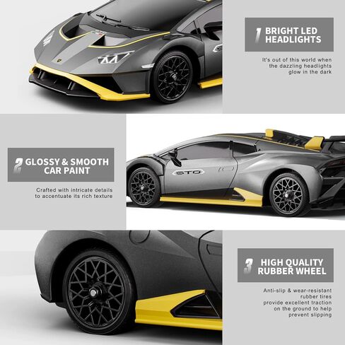سيارة Lamborghini جهاز التحكم عن بعد للبنين 4-7 ، 1:18 SCALE الرسمي المرخصة سيارة لامبورغيني سيارة ، 2.4 جيجا هرتز RC ألعاب السيارات للبالغين الأولاد 8-12 أفكار هدايا عيد ميلاد الأطفال ، CARS RC (Orange) in Saudi Arabia