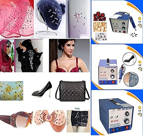 آلة إعدادات لؤلؤة الموجات فوق الصوتية ، لا حاجة إلى الغراء ، ومراس الحجر الراين وآلة القضيب مع 7 بتات حفر مختلفة ، حبات DIY راينستون. in Saudi Arabia