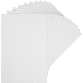 MECCANIXITY Dollhouse Floorboards 12 Inch x 8 Inch Dollhouse Wallpaper and Flooring Pure Color White for Dollhouse Sand Table Model Accessories 10 Pcs, Small