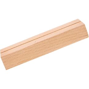 DOITOOL Rustic Wooden Calendar Base and Place Card Holder Sturdy Tabletop Display Stand for Photos Business Cards and Calendars Slot