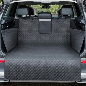 Lekereise SUV Cargo Liner for Dogs - Waterproof Pet Trunk Cargo Cover Mat for SUVs Sedans Non-Slip Pet Car Seat Protector Universal Fit SUVs Sedans Trunks Vans - Black
