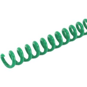 Spiral Binding Coils 7mm x 381mm (9/32 x 15-inch) 4:1 [pk of 100] Legal Size; Color: Green (PMS 340 C)