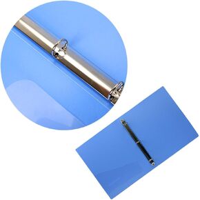 Plastic Lever Arch File Folder Organizer with Three Round Document Holder for Office School and Home Use