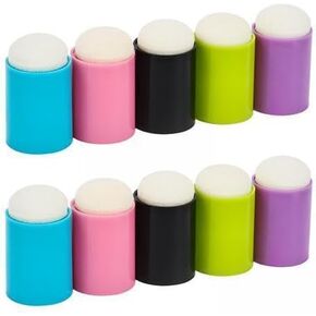 2X Finger Painting Sponge Finger Sponge Daubers Craft Supplies Lightweight Men Women Adults DIY Projects Painting Daubers for Drawing Stamping