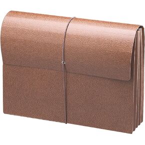 Smead Expanding File Wallet with Flap and Cord Closure, 3-1/2" Expansion, Legal Size, Redrope, 10 per Box (71356)