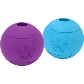 Chew King Dog Fetch Balls Extremely Durable Natural Rubber Toy 4 inch, (CM-10031-CS01), All Breed sizes, Count 2 (Pack of 2)