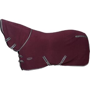 WeatherBeeta Anti-Static Fleece Cooler Combo Neck, Maroon/Grey/White, 78"