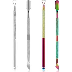 4pcs أداة خدش لوتو ، أداة خدش من الفولاذ المقاوم للصدأ ، أدوات خدش لليانصيب متعددة الاستخدامات ، للتذاكر ، الملصقات ، الملصقات ، الأفلام ، تخلص من الجلد الميت ، الملون ، الفضة