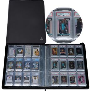 Rayvol 12 Pocket PSA Slab Binder, Holds 168 PSA Slabs, Graded Card Binder for PSA, CGC, CSG, FGS and FCG Slabs