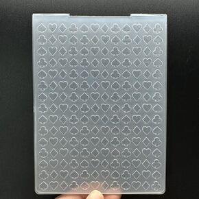 3D Plastic Embossing Folder Template Poker Card Flower patternt Texture A6 Size for Card Making DIY Scrapbooking Paper Crafting Handmade Crafts Scrapbooking Arts Supplies Scrapbook Decor