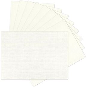 الورق الكتان Cream Cardstock Cardstock 8.5 × 11 ، بطاقات دعوة زفاف Cootstock Cardstock Goefun