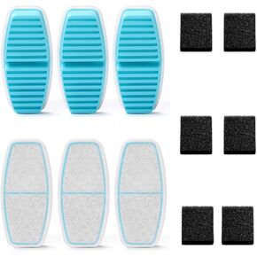 Cat Water Fountain Filters: 12 Cat Fountain Filter - ONLY for Battery Operated Cat Water Fountain - 6 Pieces of Filters + 6 Pieces Sponges of Cat Fountain Cordless
