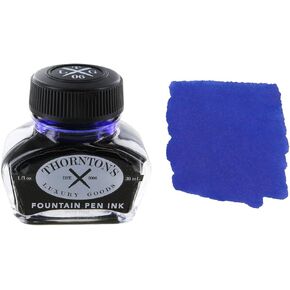 Thornton's Luxury Goods Premium Fountain Pen Ink Bottle 30ml | Smooth Effortless Flawless Writing | Suitable for All Brand and Calligraphy Pens | Office Supplies (Very Peri)
