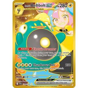 Pokemon - Iono’s Bellibolt ex 188/159 – Journey Together – Gold Foil Hyper Rare – Single Card