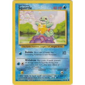 Pokemon - Squirtle - 63/102 - Common - Unlimited Edition