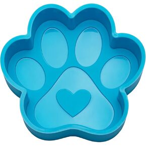Paw Print with Heart Resin Silicone Mold - Large Car Freshie Molds for DIY Baking Aroma Beads Soap Candles