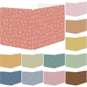 gisgfim 24 Pack Privacy Shields for Student Desk Colorful Desk Dividers Durable Privacy Folders Testing Dividers Shield Study Boards Panel Partition for Classroom Teacher Back to School Supplies