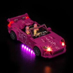 BrickBling LED Light Compatible with Lego Speed Champions 2 Fast 2 Furious Honda S2000 77241 - Not Come with Car
