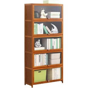 Bookcase Shelf Indoor Floor-to-Ceiling Bookshelf 5-Layer Rack Display Rack is Suitable for Living Room Study Office Book Storage Rack Bookshelf with Storage