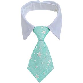 Cat Necktie and Dog Necktie Clothing, can be Adjusted According to The Neck Circumference of Pets, is Definitely The Most Handsome pet for Birthday Parties,Weddings, Photography. (Blue, Large)