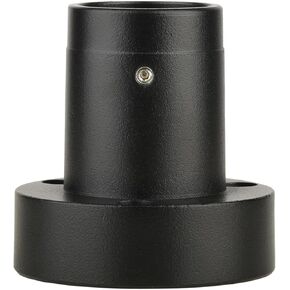 Black Microscope Fixed Seat 27.9mm Column Connecting Port M5 Screw Mounting Interface