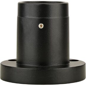 Black Microscope Fixed Seat M5 Screw Mounting Interface 27.9mm Column Connecting Port