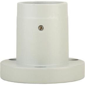 White Microscope Fixed Seat 27.9mm Column Connecting Port M5 Screw Mounting Interface