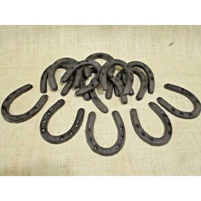 80 CAST Iron Small Horseshoe 3" x 3 1/2" Horse Nick Nack LOT of 80 Rustic - Nadhief Store