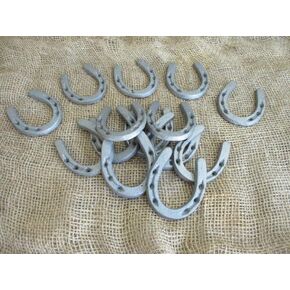 10 CAST Iron Small Horseshoe 3" x 3 1/2" Horse Nick Nack LOT of 10 Decoration - Nadhief Store