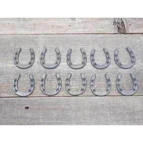 10 CAST Iron Horseshoes Crafts Home Decor Horseshoe Horse Shoe Small Tiny NIKNAK - Nadhief Store