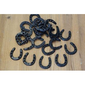 50 CAST Iron Horseshoes Crafts Home Decor Horseshoe Horse Shoe Small Tiny Black - Nadhief Store