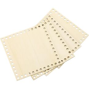 PATIKIL 8 x 12 Inch Crochet Basket Base, 4 Pcs Basket Bottoms Square Wood Base Shaper Bag Making Supplies Weaving Knitting Kit for Crochet Shoulder Bag Handbag Purse Craft