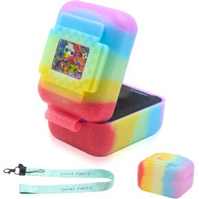 Silicone Cover Case for Bitzee Interactive Toy Digital Pet, Silicone Protective Case for Bitzee Virtual Electronic Pets, Digital Pet Case Accessories for Bitzee with Lanyard,Color (Case Only)