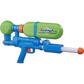 Super Soaker Nerf XP100-AP Water Blaster, 42 Fluid Ounce Capacity Tank, Recycled Plastic, Air-Pressurized, Outdoor Water Toys for 7 Year Old Boys and Girls and Up