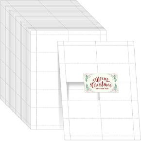 750 Piece Blank Printable Business Cards, Inkjet and Laser Printable White Card Stock Double Side Small Note Customized Business Card, 10 Cards/Sheet, 2" x 3.5"