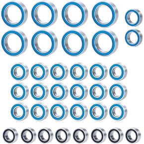 RC Praff Part متوافق مع قمة E-REVO ل SLASH 1/16 RC CAR Parts Parts Accessories 36pcs محور محور المطاط مجموعة المحمل مختومة