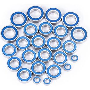 RC Spare Part Compatible with Losi for Super for Baja for Rock for Rey 1/6 RC Car Upgrade Parts Accessories 25Pcs Wheel Hub Axle Sealed Bearing Set