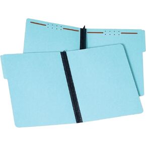 Pendaflex® Pressboard Fastener Folders, 2" Expansion, Letter Size, 100% Recycled, Light Blue, Pack Of 25 Folders