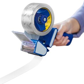 Packing Tape Gun Shipping Packaging Mailing Dispenser Heavy Duty Clear Refill Sealing Parcel Carton Holder Handheld Cutter Moving Boxes Industrial Office Supplies for 2 Inch Wide, 3 inch Core Tape