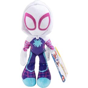 Marvel Spidey and His Amazing Friends 8" Gwen Stacy Ghost Spider Plush - Spider-Man Stuffed Animal Toy Figure - Officially Licensed - Spider-Verse Gift for Kids, Boys, Girls - 8 Inches