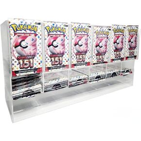 Acrylic 6 Slot Booster Pack Dispenser - Safeguard