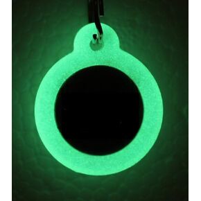 Double Sided Laser Etched Stainless Steel Pet ID Tag for Dog and Cat Engraved and Personalized 1" Round Shape (Silencer Only)