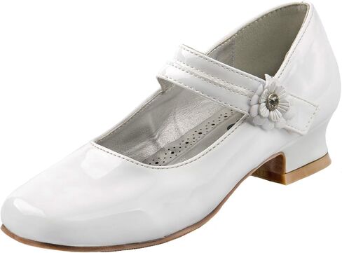 JOSMO Girl's Amelia Ballet Flat, Black Patent, 12 Medium US Little Kid in Saudi Arabia